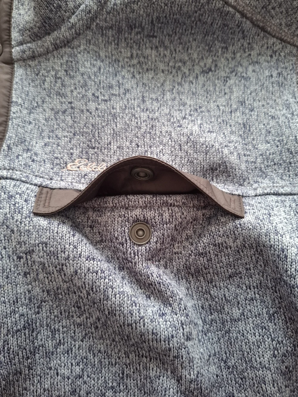 Eddie Bauer Men's Blue Heather Pullover Sweater SZ 2XL
